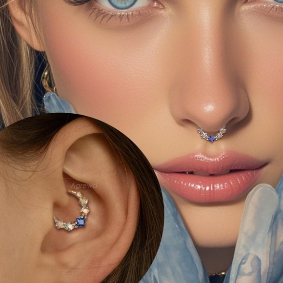 Daith earring, helix, Or rook earrings** offering multiple styling** - Picture 3 of 6